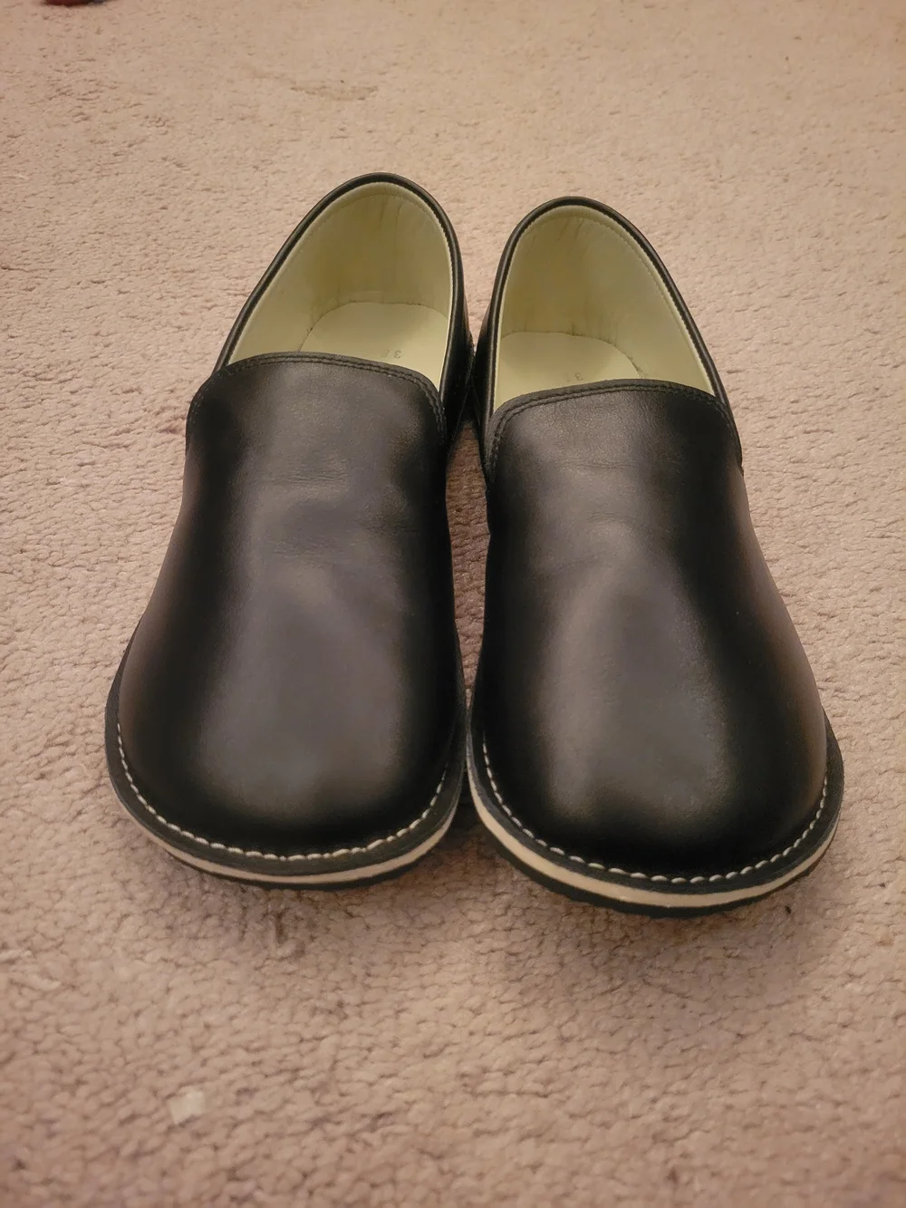 Ruby Barefoot Slip-on Shoes Size 38 - Black Leather